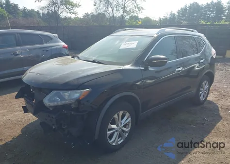 2015 Nissan Rogue Sv из США, поврежденный, VIN KNMAT2MV0FP564261